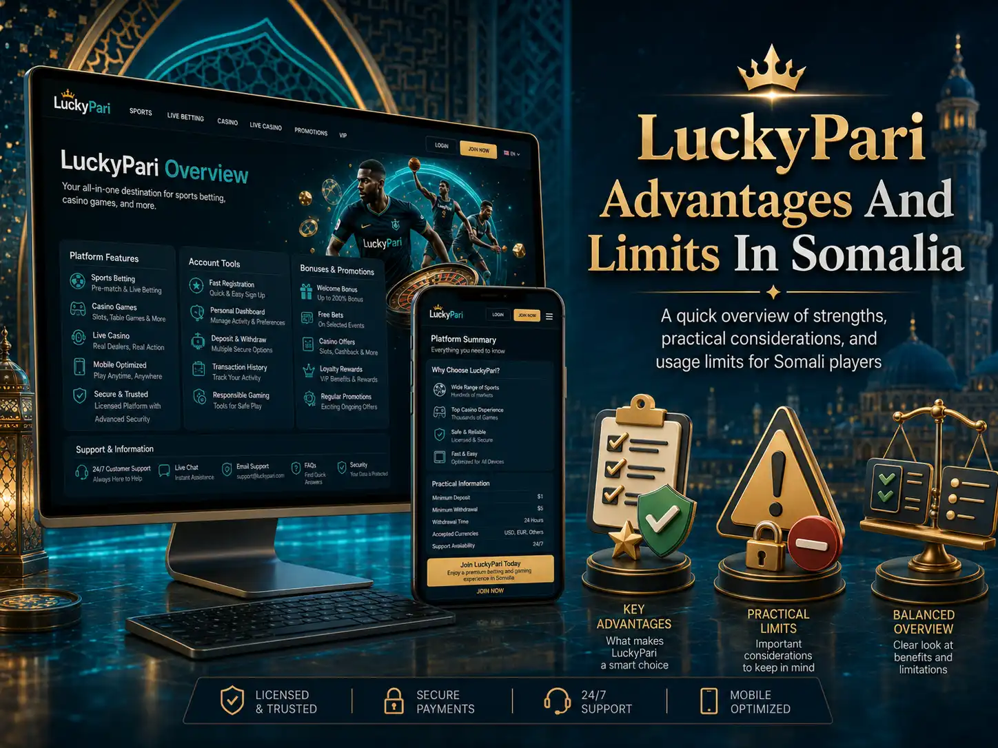 LuckyPari Advantages And Limits In Somalia